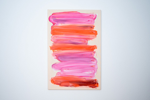 «Spaziergang mit Farbe auf Leinwand»